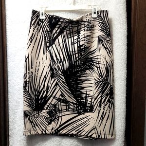 Abstract Palm Tree Pencil Skirt